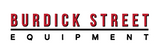 Burdick Street Equipment logo with red and black text on a white background