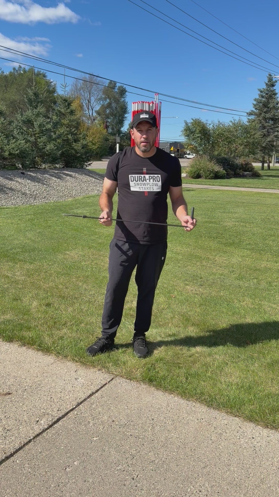 Installing a DURA-PRO flexible snow plow stake